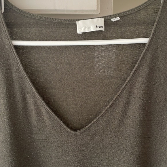 Wilfred Free Aritizia Gail Dress in Camo Green - Picture 5 of 7